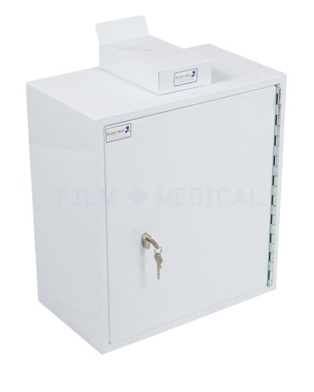Bristol Made White Lock Cabinet 30x50